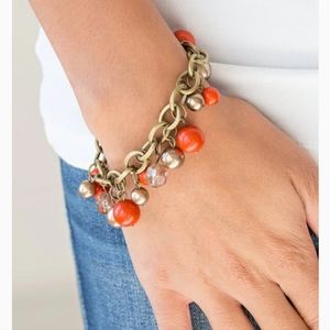 Nwt bracelet orange & copper